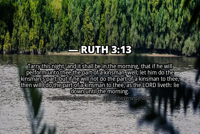 Bible verse: RUTH 3:13 Image