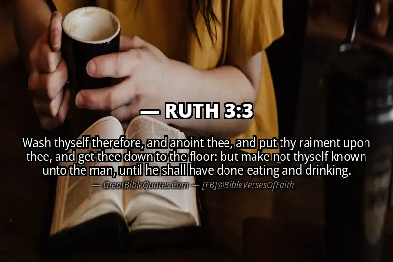 Bible verse: RUTH 3:3 Image