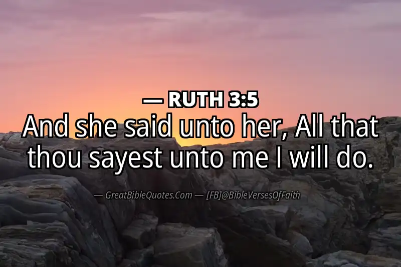RUTH 3:5 Verse