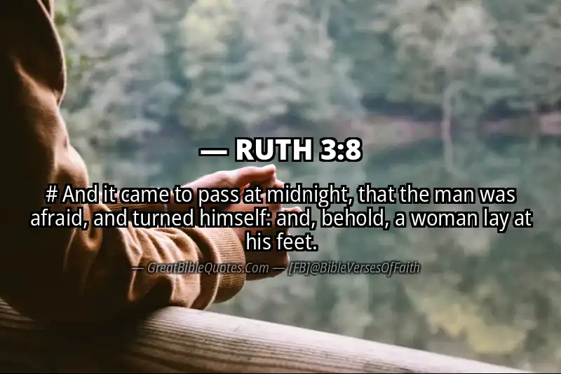 RUTH 3:8 Verse