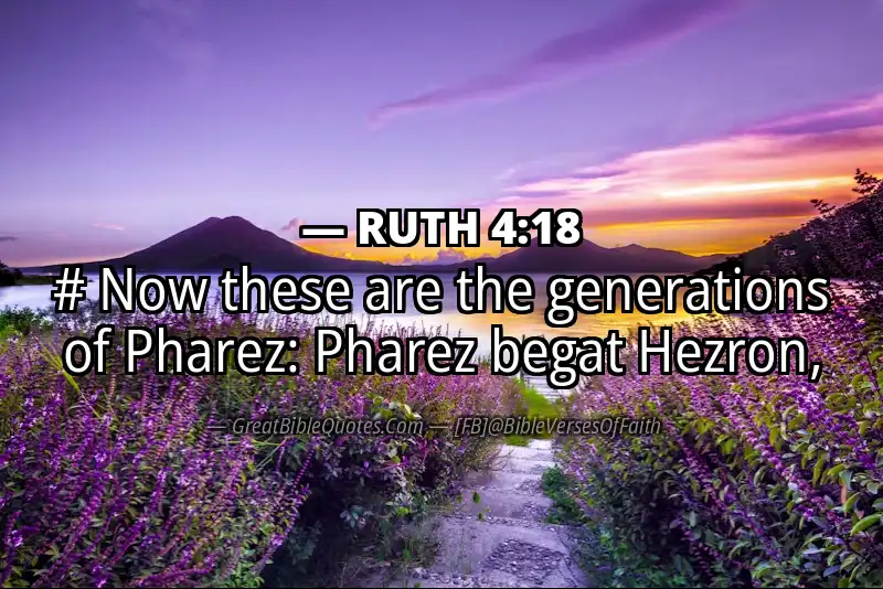 Bible verse: RUTH 4:18 Image
