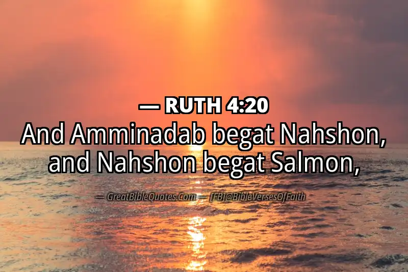Bible verse: RUTH 4:20 Image