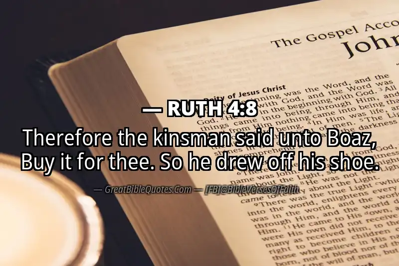 RUTH 4:8 Verse