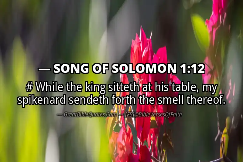 SONG OF SOLOMON 1:12 Verse
