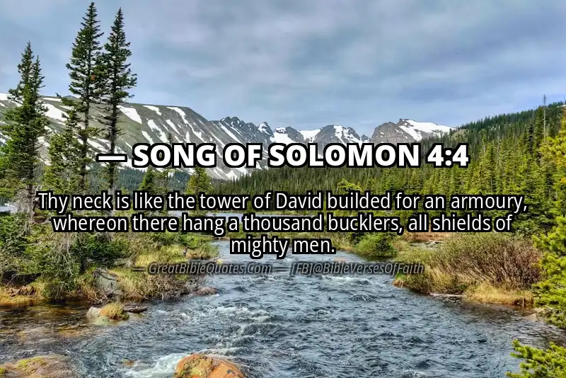 Bible verse: SONG OF SOLOMON 4:4 Image