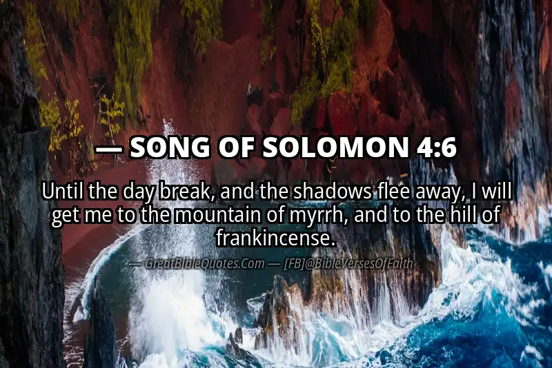 Bible verse: SONG OF SOLOMON 4:6 Image