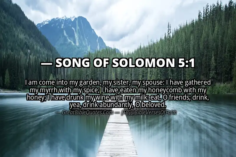 SONG OF SOLOMON 5:1 Verse