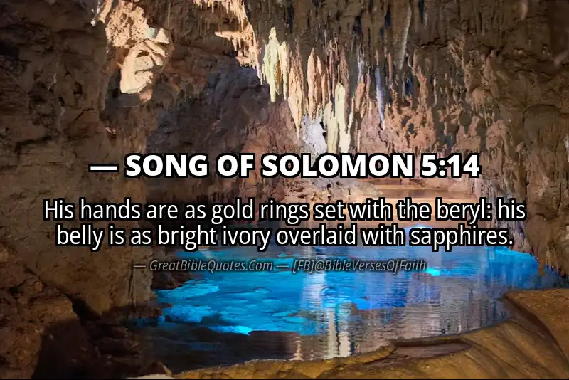 Bible verse: SONG OF SOLOMON 5:14 Image