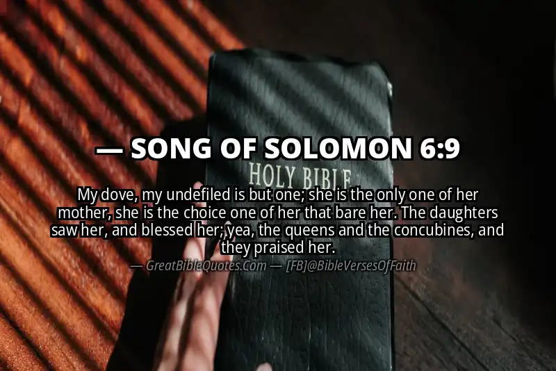 Bible verse: SONG OF SOLOMON 6:9 Image