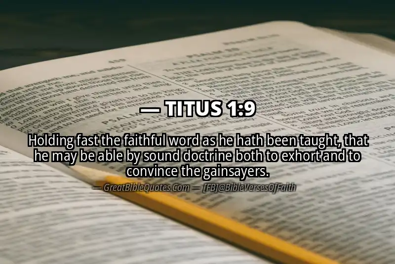 TITUS 1:9 Verse