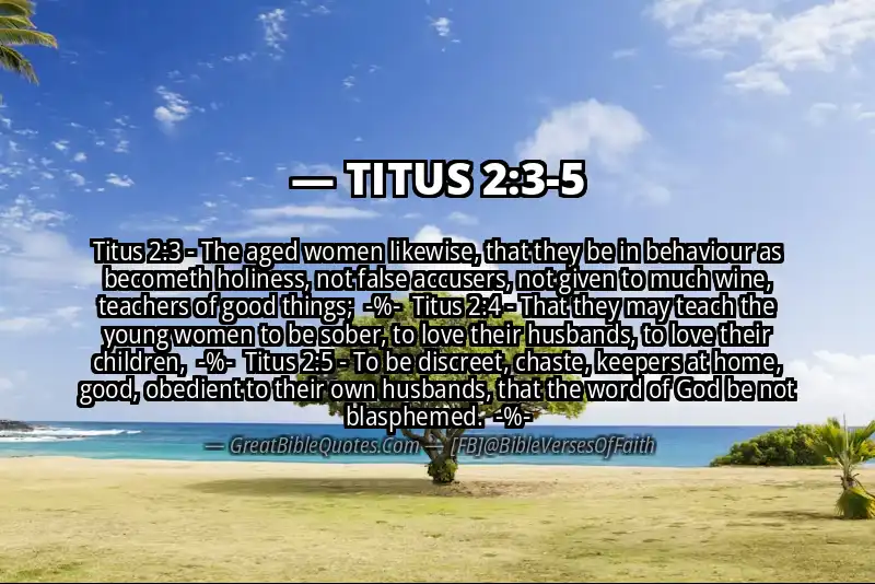 Image for TITUS 2:3-5 Bible verse