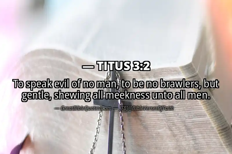 TITUS 3:2 Verse