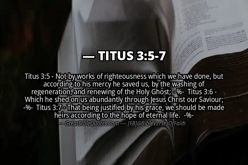 Image for TITUS 3:5-7 Bible verse