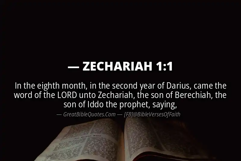 Bible verse: ZECHARIAH 1:1 Image