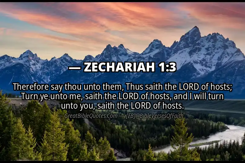 Bible verse: ZECHARIAH 1:3 Image