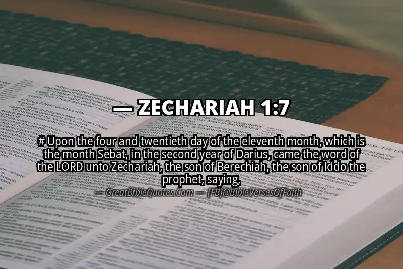 Bible verse: ZECHARIAH 1:7 Image