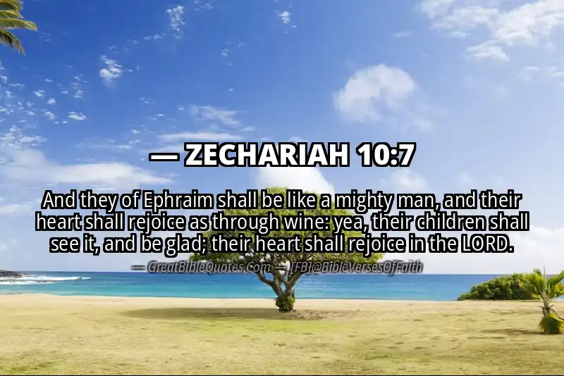 ZECHARIAH 10:7 Verse