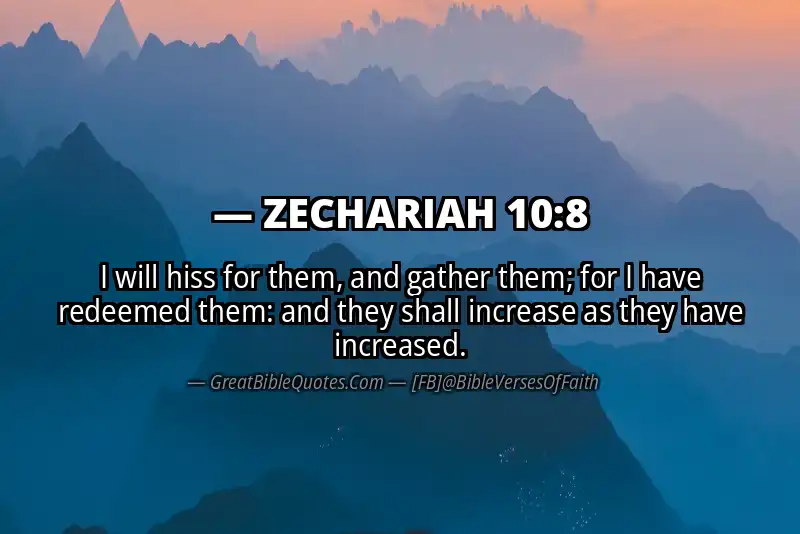 ZECHARIAH 10:8 Verse