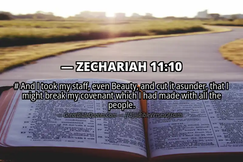 ZECHARIAH 11:10 Verse