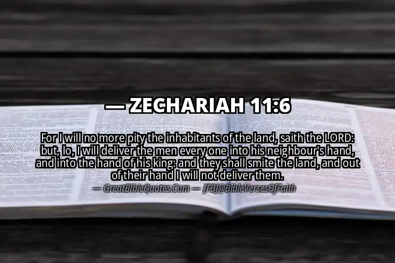 Bible verse: ZECHARIAH 11:6 Image