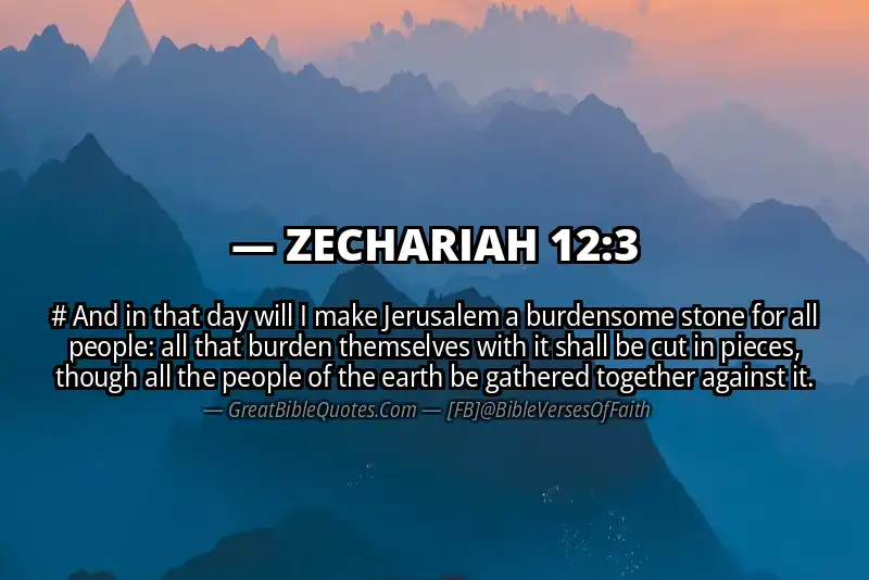 Bible verse: ZECHARIAH 12:3 Image