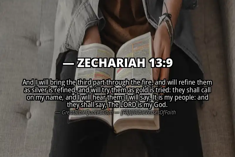ZECHARIAH 13:9 Verse