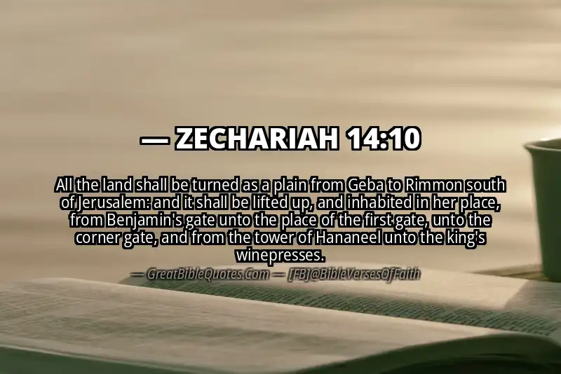 ZECHARIAH 14:10 Verse Image