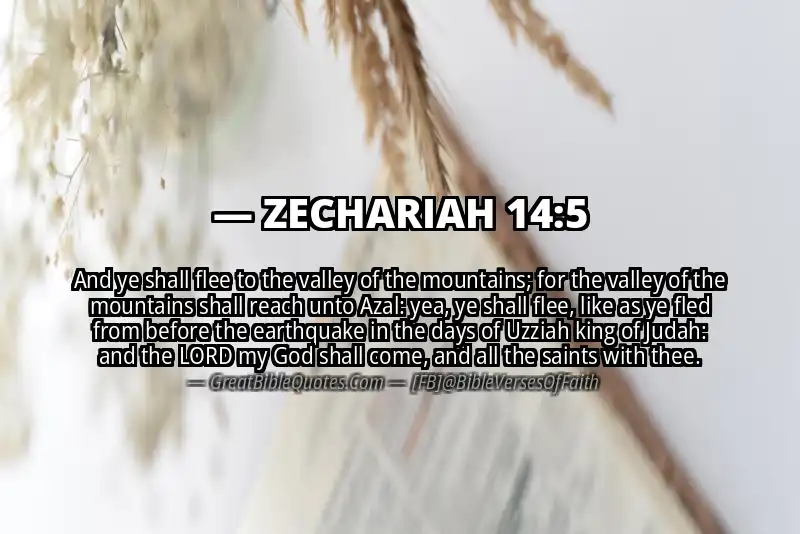 ZECHARIAH 14:5 Verse