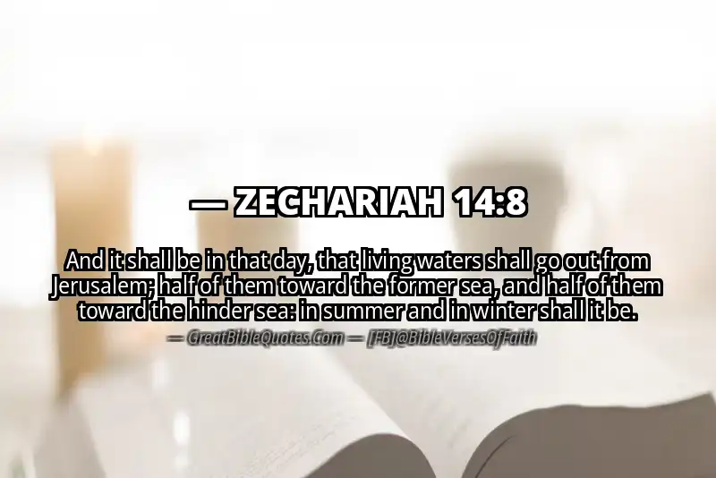 ZECHARIAH 14:8 Verse