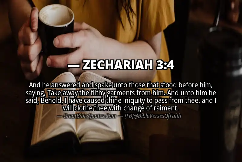 ZECHARIAH 3:4 Verse