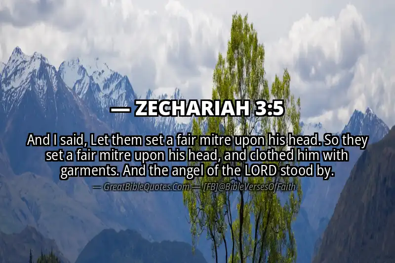 ZECHARIAH 3:5 Verse