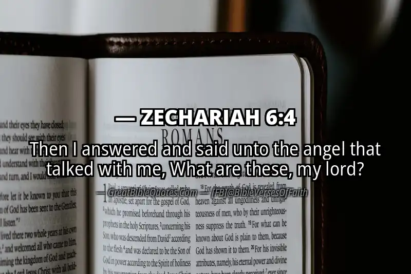 ZECHARIAH 6:4 Verse