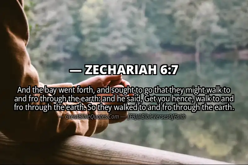 ZECHARIAH 6:7 Verse
