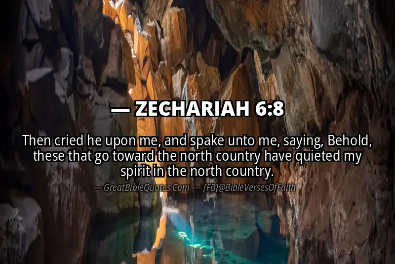 ZECHARIAH 6:8 Verse