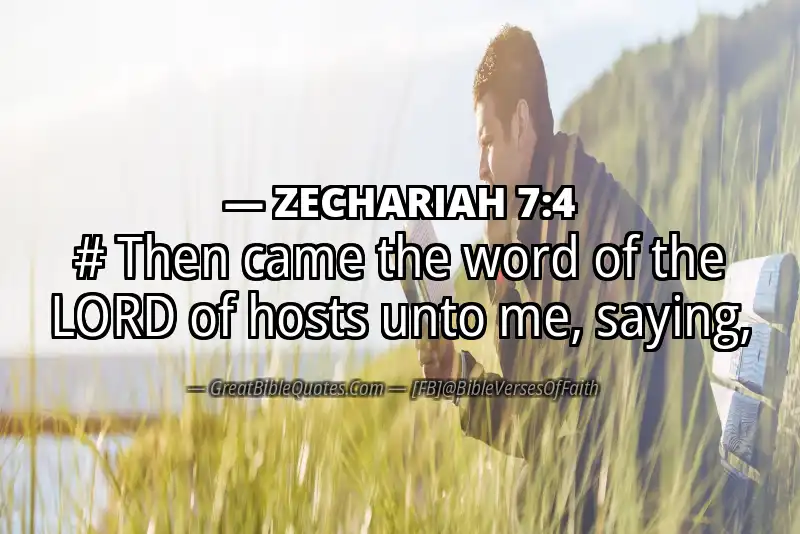 Bible verse: ZECHARIAH 7:4 Image