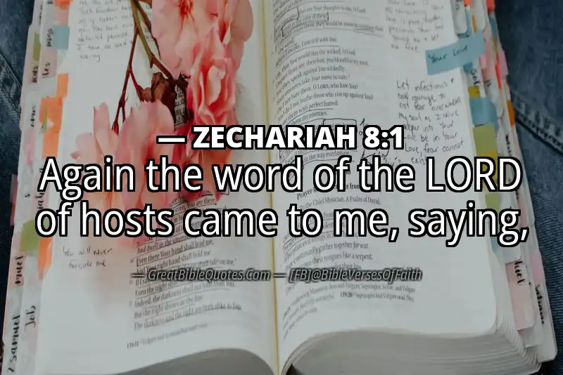 ZECHARIAH 8:1 Verse