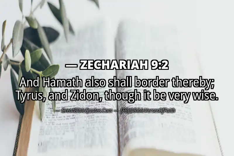 Bible verse: ZECHARIAH 9:2 Image