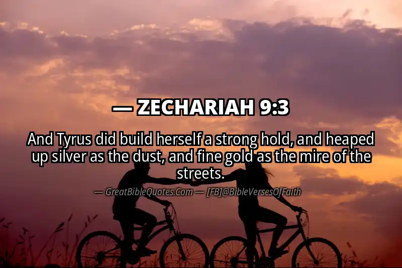 ZECHARIAH 9:3 Verse
