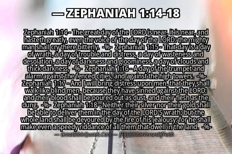 Image for ZEPHANIAH 1:14-18 Bible verse