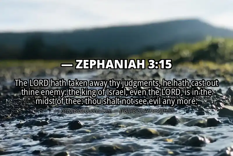 ZEPHANIAH 3:15 Verse